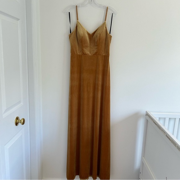 (SOLD) SORELLA VITA Floor Length Dress Amber/Gold Size Size 10 - Picture 3 of 9